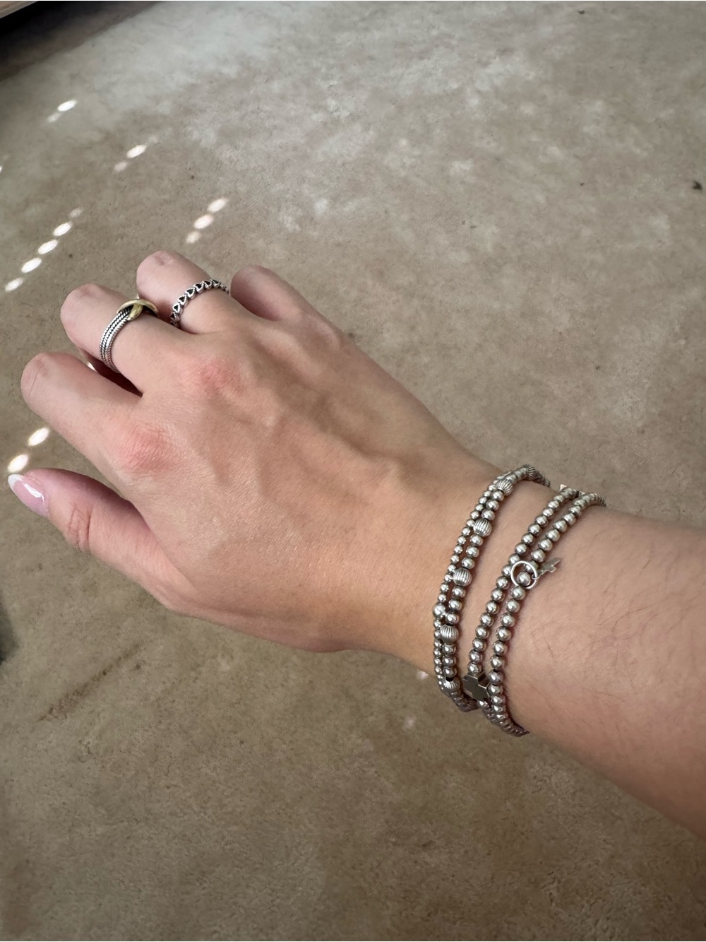 Set of 4 Sterling Silver Enewton bracelet